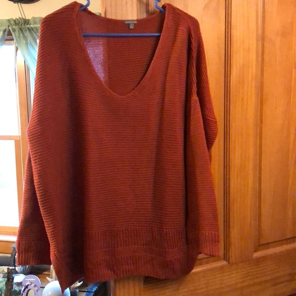 rust colored sweater